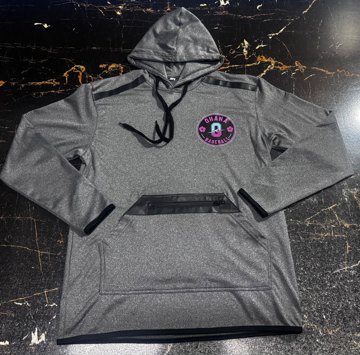 Ohana Performance Pullover Hoodie - Grey