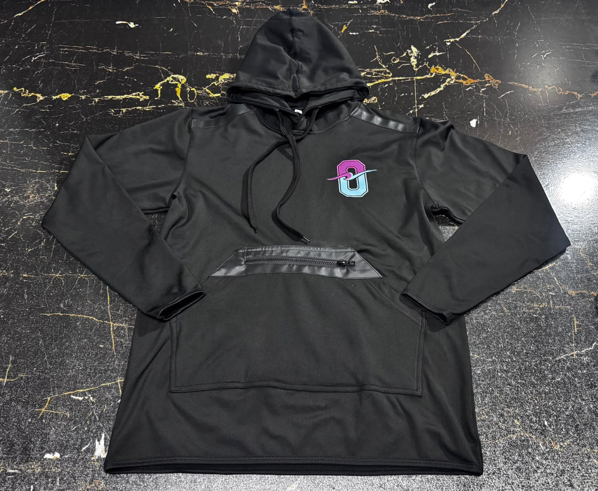Ohana O Wave Performance Pullover Hoodie - Black