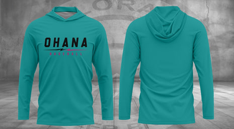 Teal Ohana Lightweight Hoodie