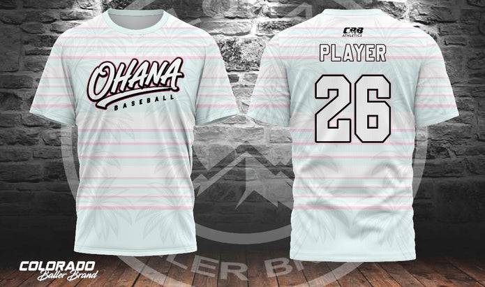 White Stripe Ohana Short Sleeve