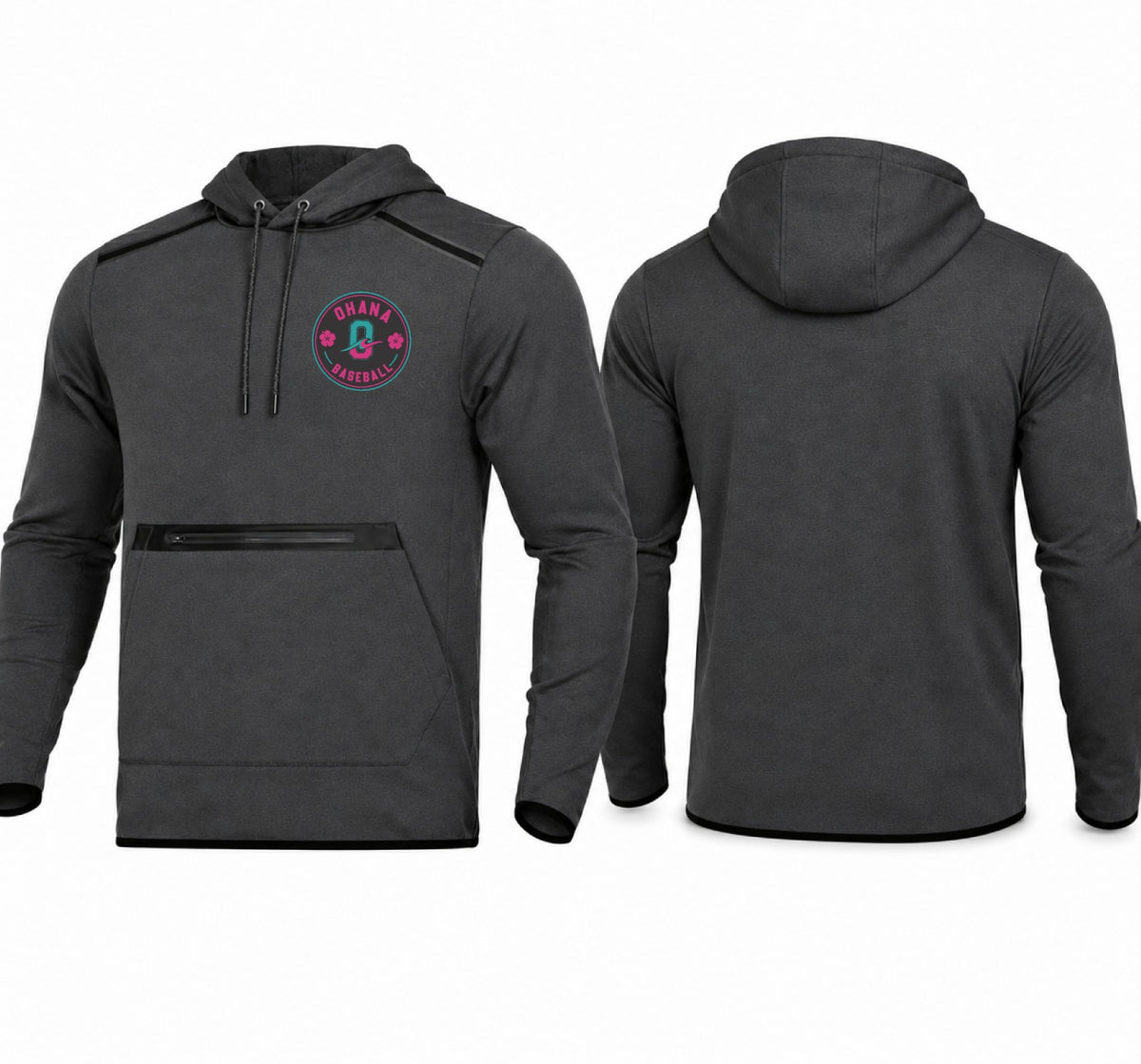Ohana Performance Pullover Hoodie - Grey