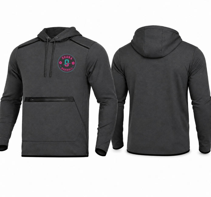 Ohana Performance Pullover Hoodie - Grey