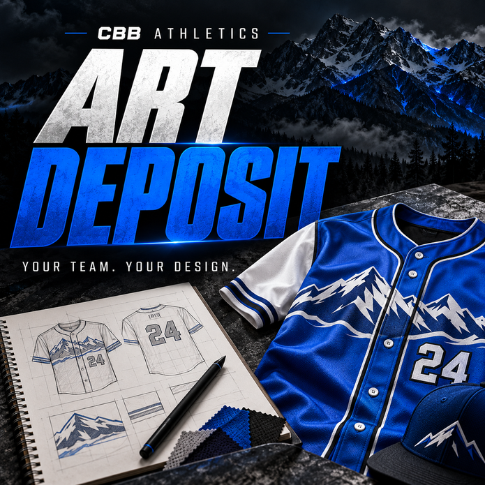 CBB Athletics Art Deposit — Your Team. Your Design.