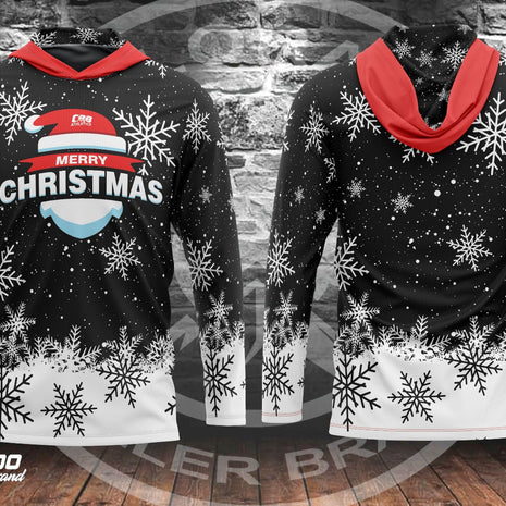 CBB Christmas 2024 Snowflake Black Lightweight Hoodie