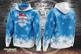 CBB Christmas 2024 Snowflake Blue Heavy Hoodie