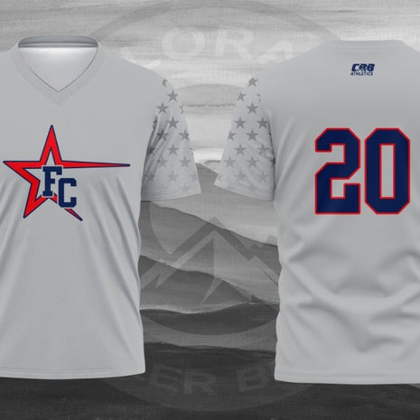 FC Stars Grey Short Sleeve Shirt (Polyester)