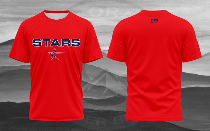 FC Stars Red Short Sleeve Shirt (Polyester)