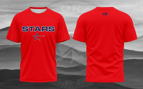 FC Stars Red Short Sleeve Shirt (Polyester)