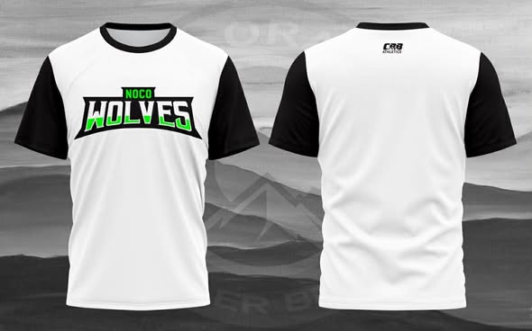NOCO WOLVES White Cotton Shirt