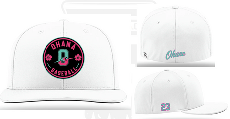 White Ohana FlexFit
