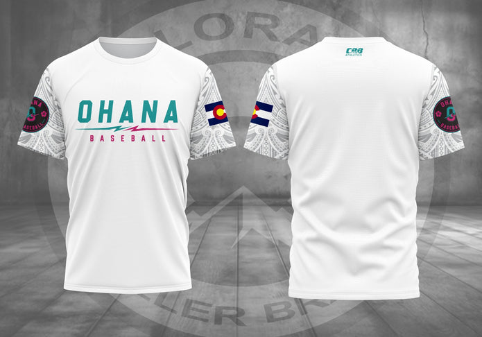 White Ohana Short Sleeve (Polyester)