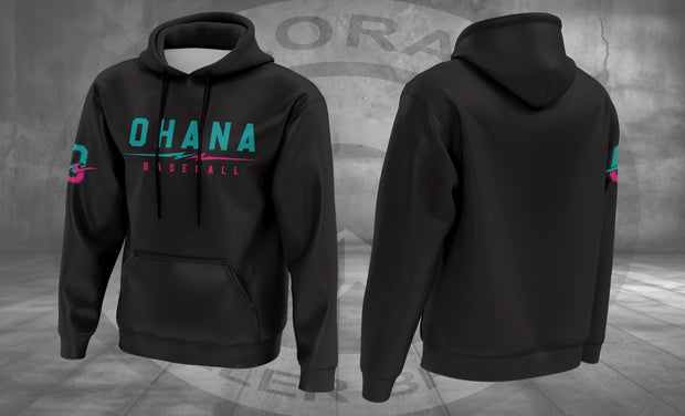Black Ohana Heavy Hoodie (Polyester)