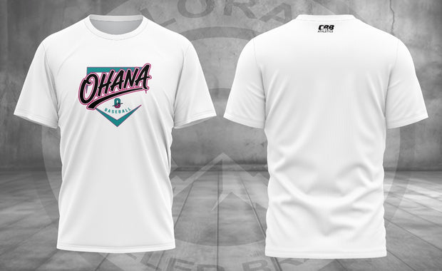 White Home Plate Ohana Short Sleeve