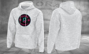 Light Grey Ohana Circle Mélange Fleece Heavy Hoodie (Milayn Fleece)