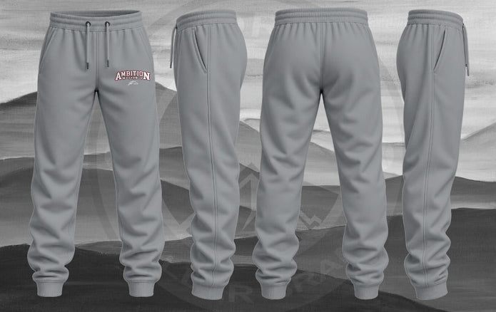 Original Ambition Mustangs Open-Bottom Sweats — Grey mockup