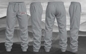 Original Ambition Mustangs Open-Bottom Sweats — Grey mockup