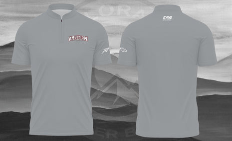 Original Ambition Mustangs Quarter-Zip — Grey mockup