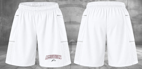 Original Ambition Mustangs Athletic Shorts — White mockup