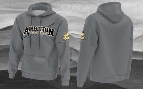Original Ambition Thunderhawks Heavy Pullover Hoodie — Grey mockup
