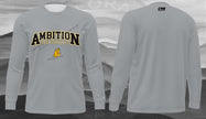 Original Ambition Thunderhawks Long Sleeve Shirt — Grey mockup