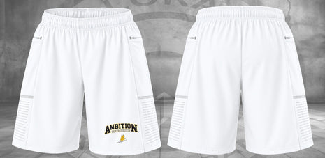 Original Ambition Thunderhawks Athletic Shorts — White mockup