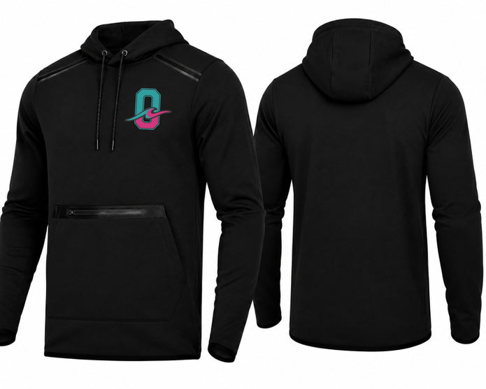 Ohana O Wave Performance Pullover Hoodie - Black
