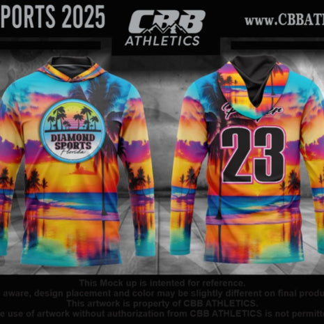 Diamond Sports Florida - Short Sleeve Hoodie