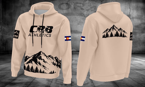 CBB Sandstone Summit Hoodie, original front and back design
