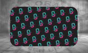 Ohana black repeat logo sherpa throw blanket