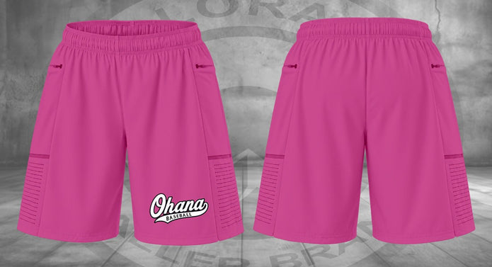 Ohana Pink Script CBB Performance Shorts