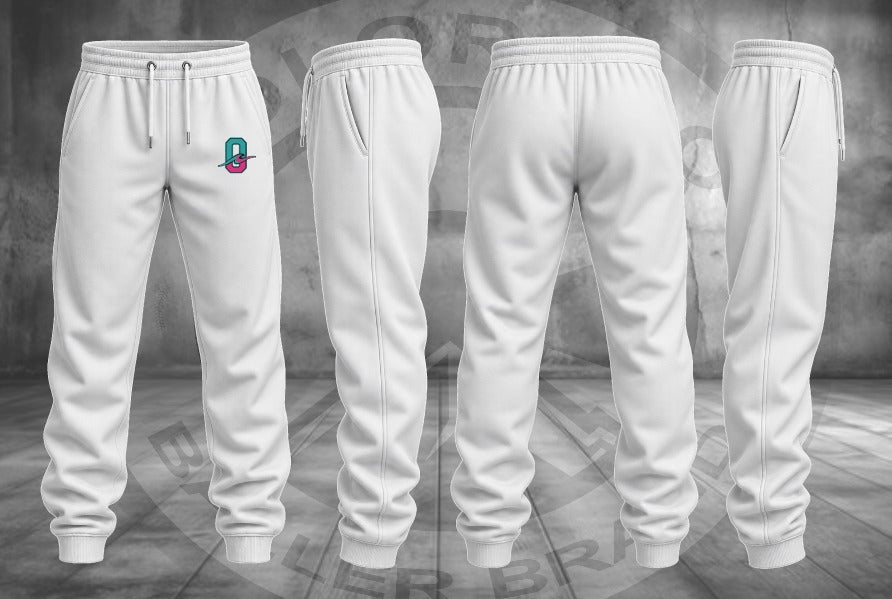 Ohana White O-Wave Joggers
