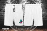 Ohana White O-Wave five-pocket microfiber shorts