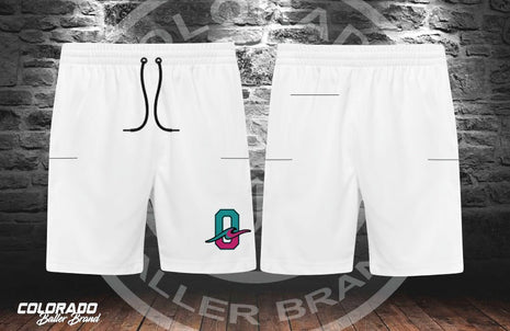 Ohana White O-Wave five-pocket microfiber shorts